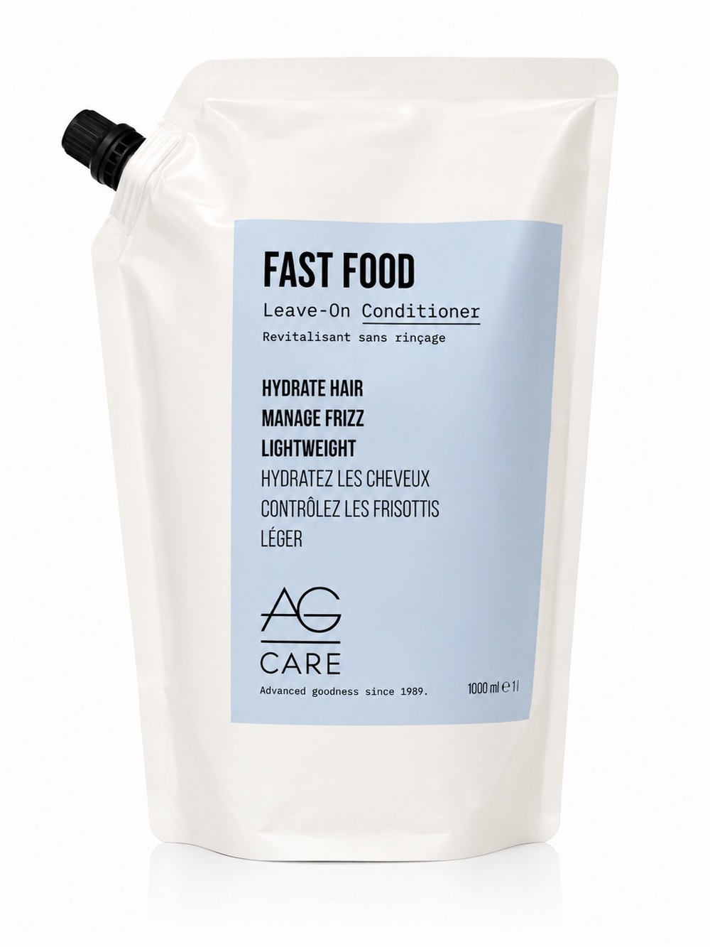 AG Care Fast Food Leave-On Conditioner Refill 1000ml 33.8oz Hydrating Frizz
